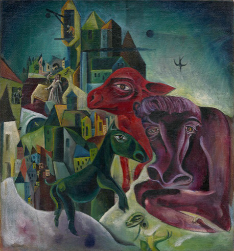 Max Ernst: Stadt mit Tieren, 1919