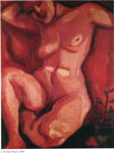Marc Chagall: Red Nude Sitting Up, 1908